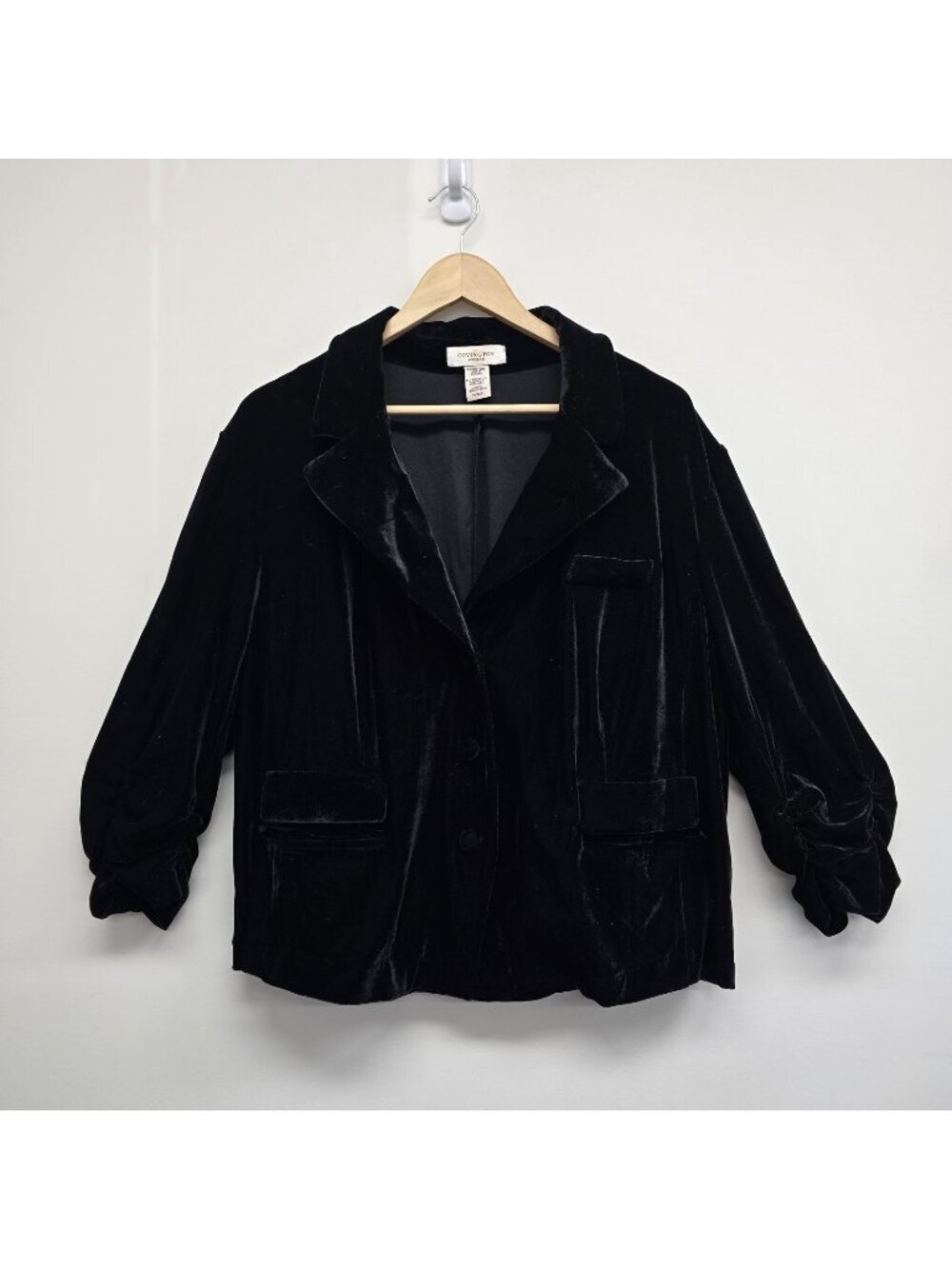 Covington Velvet Button Shirt Jacket 24/26W Witchy Whimsigoth Dark Romantic